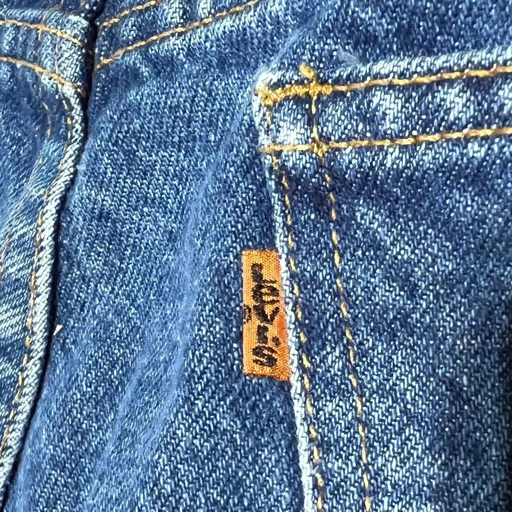 Vintage Levis 505 Orange Tab Jeans Mens 33x34 Medium Wash Straight Leg USA 90s